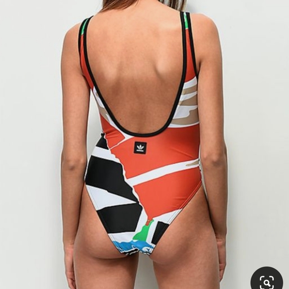 Adidas barcode one piece swim/bodysuit - Picture 5 of 6